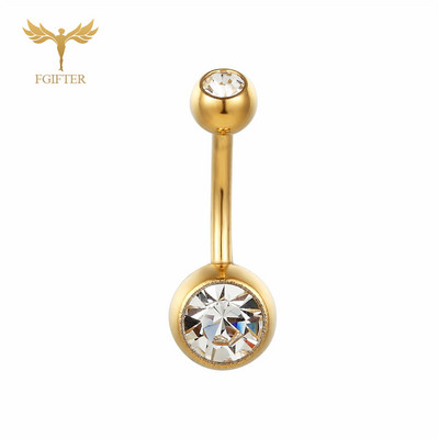 G23Titian 14G 8 mm 10 mm 12 mm kirurški titanski prstenovi za pupak cirkonski prsten za pupak Nakit za piercing Nombril Ombligo uteg
