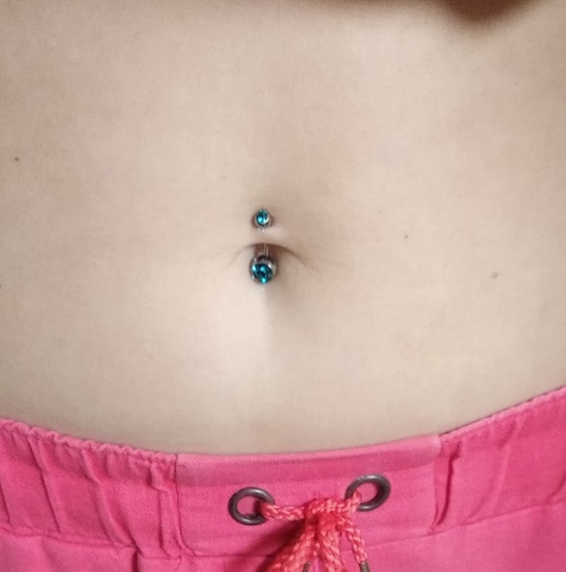 G23Titian 14G 8 mm 10 mm 12 mm kirurški titanski prstenovi za pupak cirkonski prsten za pupak Nakit za piercing Nombril Ombligo uteg