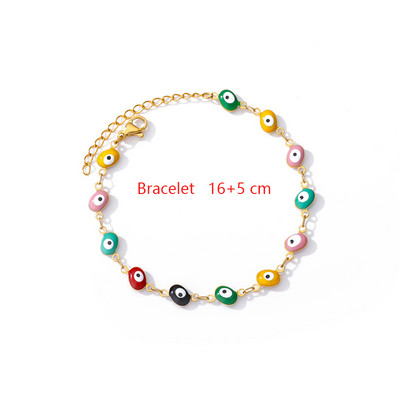 Turkish Evil Eye bokalánc karkötők női férfiaknak rozsdamentes acél Hamsa kézi bokalánc karkötő lábon Boho ékszer kiegészítők