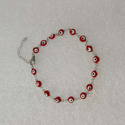 Turkish Evil Eye bokalánc karkötők női férfiaknak rozsdamentes acél Hamsa kézi bokalánc karkötő lábon Boho ékszer kiegészítők