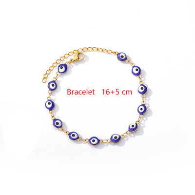 Turkish Evil Eye bokalánc karkötők női férfiaknak rozsdamentes acél Hamsa kézi bokalánc karkötő lábon Boho ékszer kiegészítők