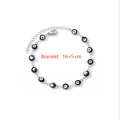 Turkish Evil Eye bokalánc karkötők női férfiaknak rozsdamentes acél Hamsa kézi bokalánc karkötő lábon Boho ékszer kiegészítők