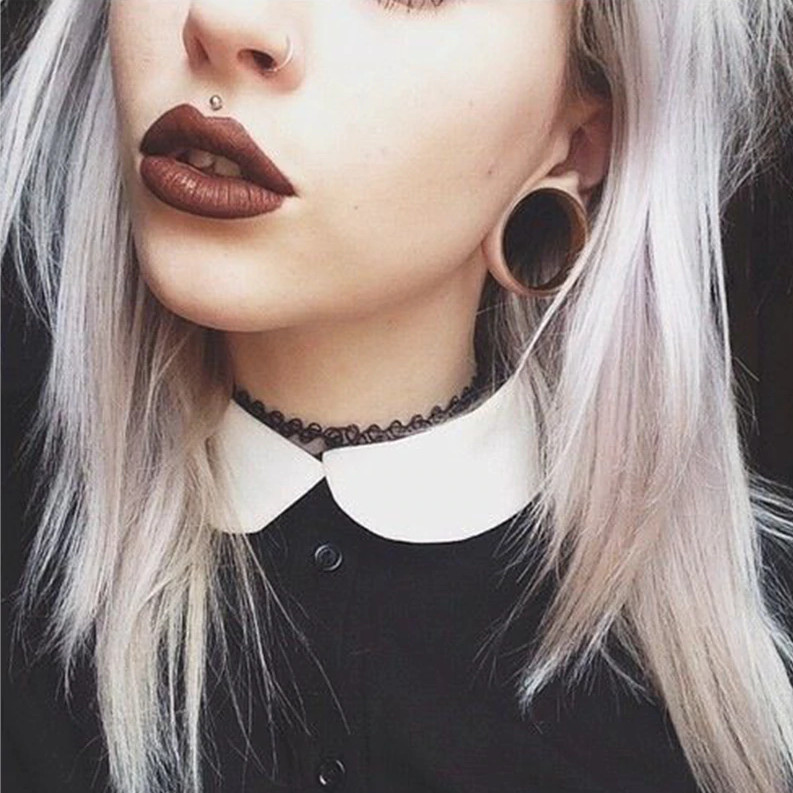 1 pereche de dopuri pentru urechi din lemn de flori și carne de tunel, 6-20 mm, dop de tunel de urechi din lemn de arbore de viață, dopuri pentru targă pentru urechi