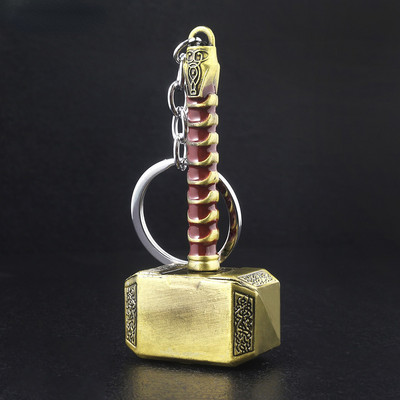 Bijuterii Thor Hammer Metal Breloc Genți Breloc pentru mașină Accesorii pentru fani de film Accesorii Cosplay Suport chei pentru bărbați Femei Cadouri cu ridicata