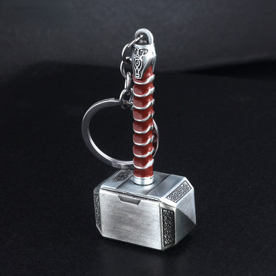 Bijuterii Thor Hammer Metal Breloc Genți Breloc pentru mașină Accesorii pentru fani de film Accesorii Cosplay Suport chei pentru bărbați Femei Cadouri cu ridicata