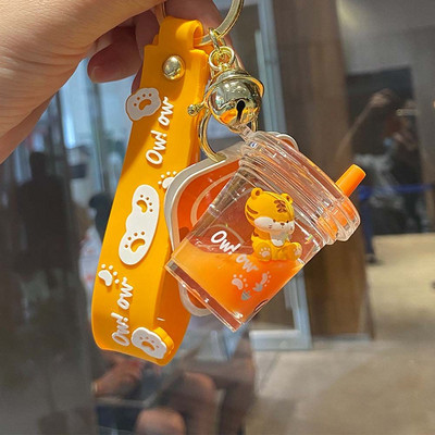 Cadouri creative pentru copii, geantă, pandantiv, cadouri de aniversare, ceașcă de ceai cu lapte, breloc pentru geantă, ornament cu șnur, breloc tigru.