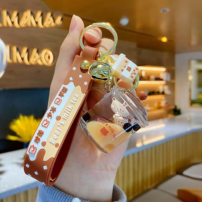 Cadouri creative pentru copii, geantă, pandantiv, cadouri de aniversare, ceașcă de ceai cu lapte, breloc pentru geantă, ornament cu șnur, breloc tigru.