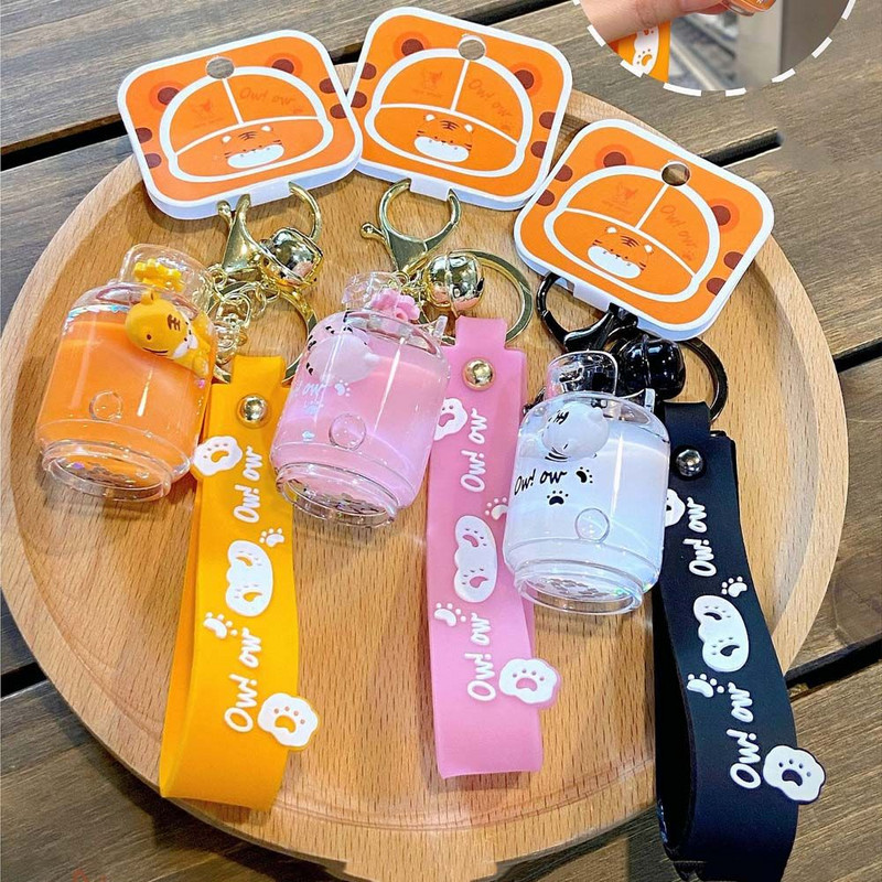 Cadouri creative pentru copii, geantă, pandantiv, cadouri de aniversare, ceașcă de ceai cu lapte, breloc pentru geantă, ornament cu șnur, breloc tigru.