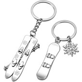 Metallist lumelaua võtmehoidja Talispordivõistlused Suusa võtmehoidja Suusataja võtmehoidjad Auto ripats Kingitus Lumelauduri suusasuveniir