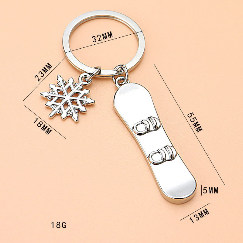 Metallist lumelaua võtmehoidja Talispordivõistlused Suusa võtmehoidja Suusataja võtmehoidjad Auto ripats Kingitus Lumelauduri suusasuveniir