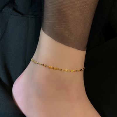 Design simplu, din oțel inoxidabil 316L, lanț de gleznă de oase de șarpe, pentru femei/bărbați, brațară sexy pentru picior Boemia, accesoriu bijuterii