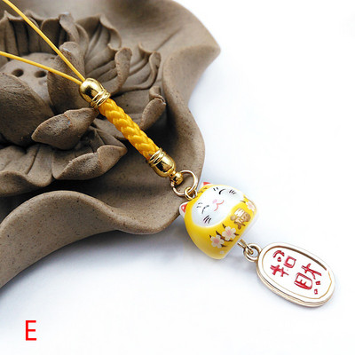 1 bucăți japonez drăguț pisică norocoasă breloc geantă mașină decor apă sunet clopoțel farmec