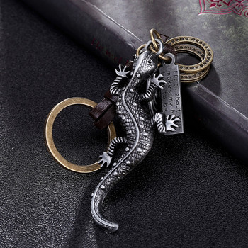 Fashion Cute Animal Series Keychain Giraffe Owl Butterfly Gecko Shark μενταγιόν Δερμάτινο μπρελόκ κοσμήματα για άνδρες Γυναικεία