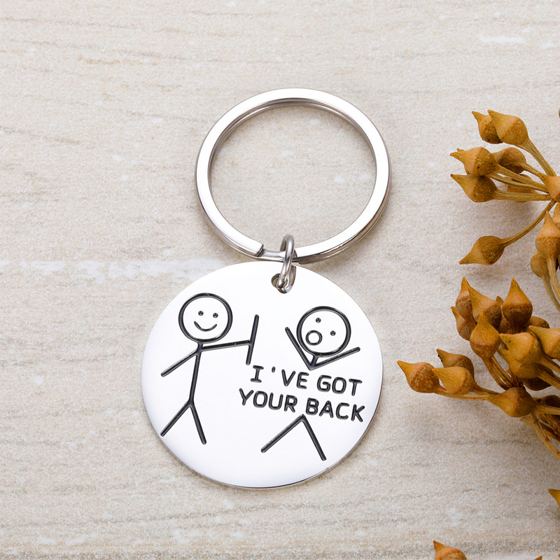 Juokingos dovanos Geriausio draugo raktų pakabukas draugams Aš atgavau tave moterims Vyrams Kalėdų gimtadienis Valentino BFF geriausiųjų kompanionas