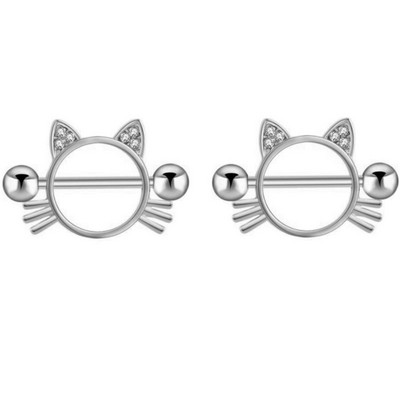 1Páros Bee mellbimbó piercing ékszer rozsdamentes acél kristály mellbimbó gyűrű nőknek szexi szív virág mellbimbó rudak piercing Pezon