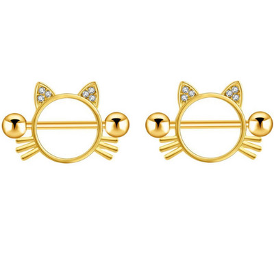 1Páros Bee mellbimbó piercing ékszer rozsdamentes acél kristály mellbimbó gyűrű nőknek szexi szív virág mellbimbó rudak piercing Pezon