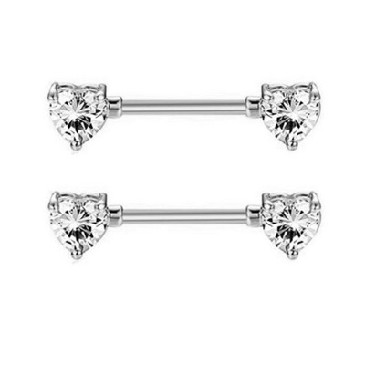 1Páros Bee mellbimbó piercing ékszer rozsdamentes acél kristály mellbimbó gyűrű nőknek szexi szív virág mellbimbó rudak piercing Pezon