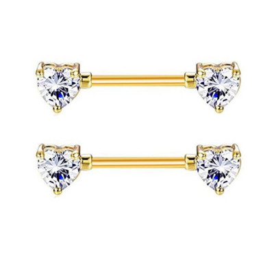 1Páros Bee mellbimbó piercing ékszer rozsdamentes acél kristály mellbimbó gyűrű nőknek szexi szív virág mellbimbó rudak piercing Pezon
