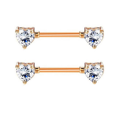 1Páros Bee mellbimbó piercing ékszer rozsdamentes acél kristály mellbimbó gyűrű nőknek szexi szív virág mellbimbó rudak piercing Pezon