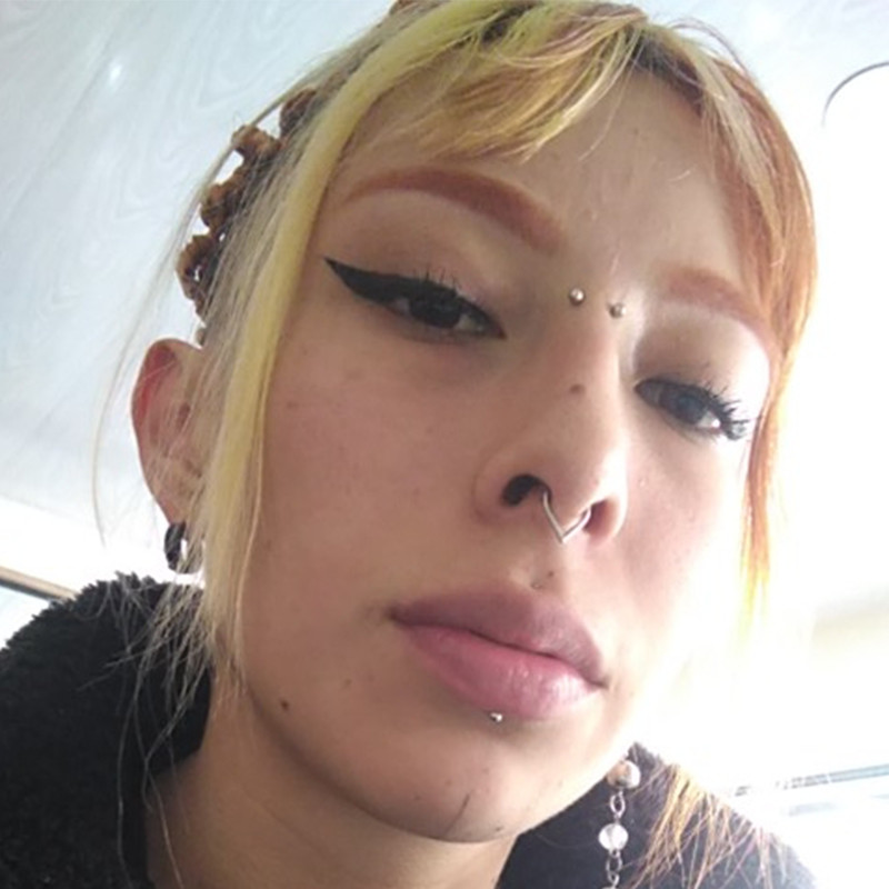 Νέος δακτύλιος διάτρησης μύτης Ρινική περιχειρίδα Δαχτυλίδι διάτρησης διάφραγμα από τιτάνιο ατσάλι Nariz τρύπημα χόνδρου αυτιού Tragus Goth Piercing Nez Opal