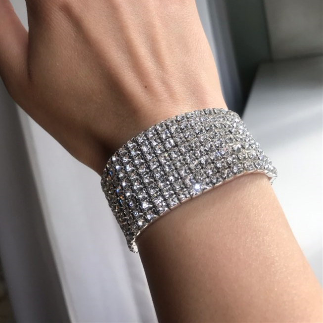 AOMU Nou 14 rânduri Cristal Lat Glezna Lant Brățară Nuntă Sandale Desculț Bijuterii Picior Plajă Sexy Placintă Lant Picior Femeie gleznă