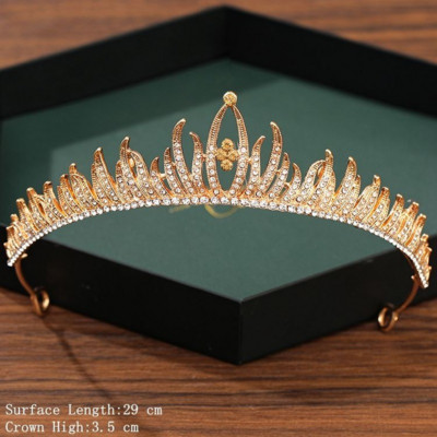 Сребърна цветна корона и тиара Сватбени аксесоари за коса за жени Корона за булчински Кристални кристали Диадема Диадеми Корона на булката