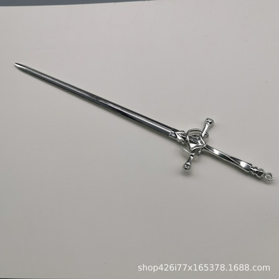 2022 Vintage Punk κινέζικο σπαθί μενταγιόν φουρκέτα ραβδί για γυναίκες Μοντέρνο προσωπικότητα Αξεσουάρ κλιπ μαλλιών με μεταλλική φούντα