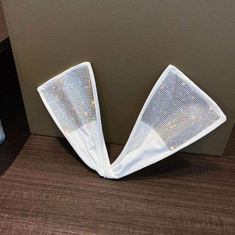 FYUAN mazginės metalinės vielos kalnų krištolinio akmens plaukų juostos moterims juodos baltos spalvos galvos apdangalai „pasidaryk pats“ plaukų aksesuarai papuošalai