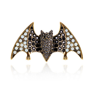 Creative New Creative Bat Rhinestone καρφίτσα ρετρό κοστούμι πουλόβερ Ζώα αξεσουάρ Ανδρικά και γυναικεία πάρτι καρφίτσες με κονκάρδες