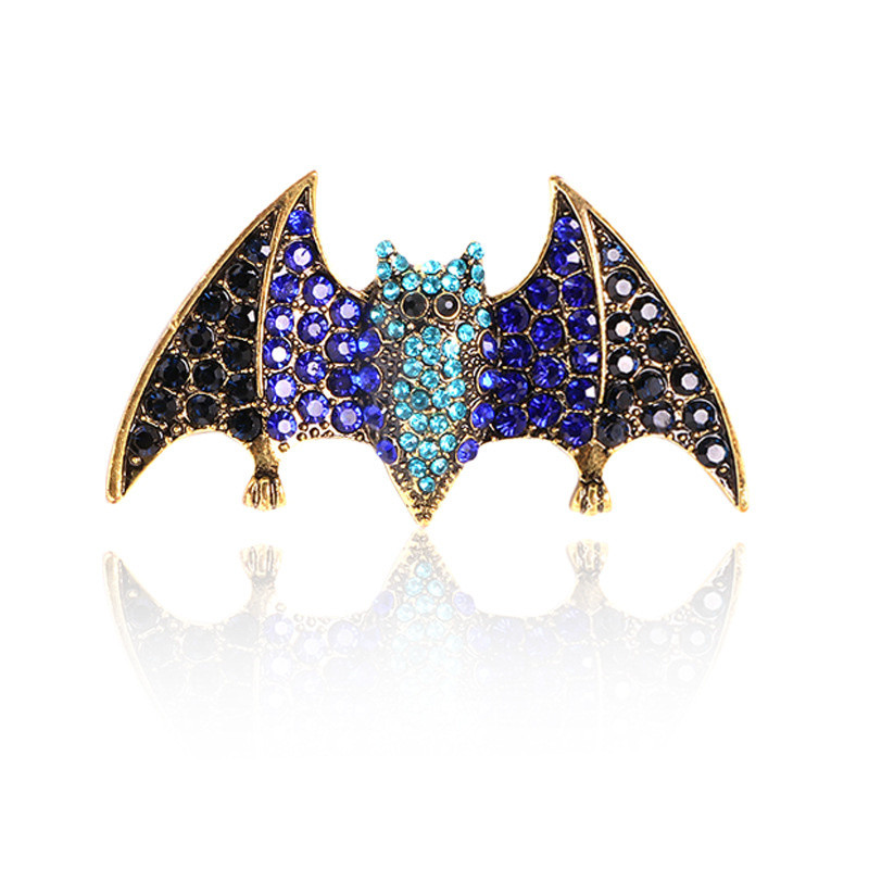 Creative New Creative Bat Rhinestone καρφίτσα ρετρό κοστούμι πουλόβερ Ζώα αξεσουάρ Ανδρικά και γυναικεία πάρτι καρφίτσες με κονκάρδες
