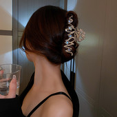 FYUAN Κορεάτικο στυλ Απλές γεωμετρικές κλιπς με νύχια μαλλιών για γυναίκες Wave μεταλλικοί σφιγκτήρες Κλιπ κεφαλής για κορίτσια Κοσμήματα