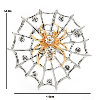 Wuli&baby Брошки с паяк и мрежа за унисекс перлени насекоми, парти, ежедневни брошки, игли, подаръци