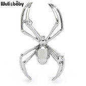 Wuli&baby 2-bojni metalni paukovi broševi za žene i muškarce Klasični slatki kukci za zabavu, ležerne broševe igle Pokloni