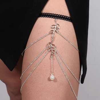 1Pc Creative Long Elastic Snake Pendants Leg Chain Body Jewelry Αξεσουάρ Dropshiping Γυναικεία αλυσίδα ποδιών με φούντα πεταλούδας