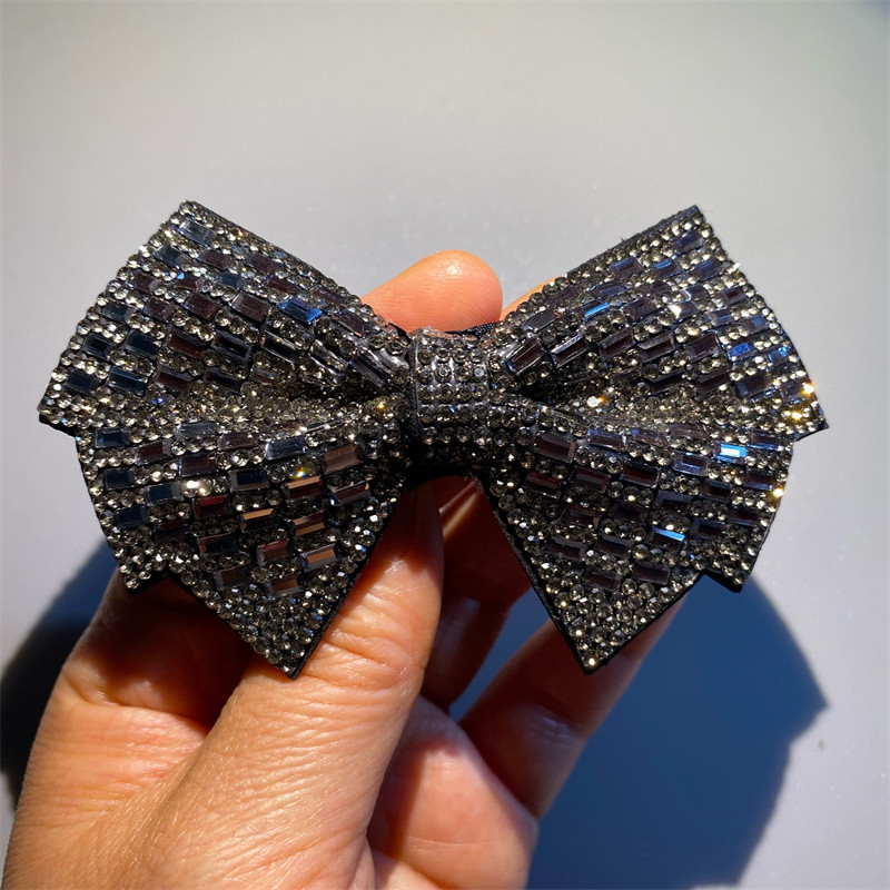 FYUAN Мода 4 стила Фиби за коса с бантик за жени Момичета Стрази Аксесоари за коса Сватби Бижута