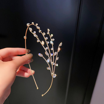 FYUAN Κορεάτικο στιλ Star Crystal Hairbands for Women Leaf Branch Headwear Rhinestone Wear Αξεσουάρ μαλλιών Κοσμήματα