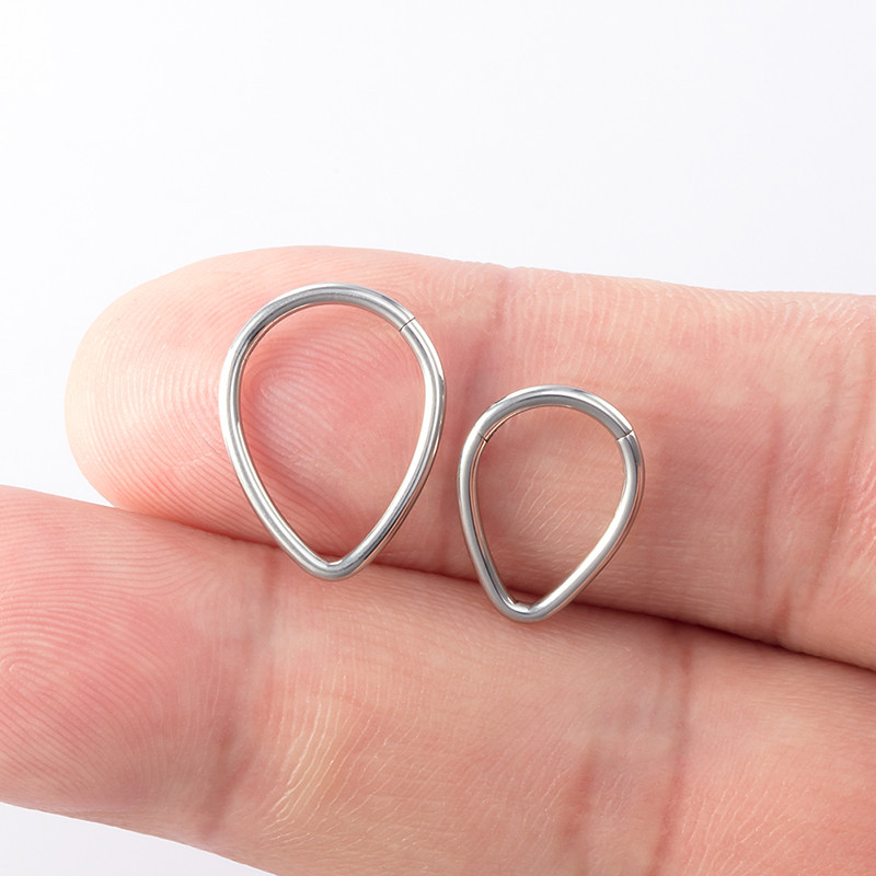 1 db orr ajakgyűrű karika porc Tragus Sleeper fülbevaló 16G rozsdamentes acél csuklós klikker szegmens Septum piercing testékszer