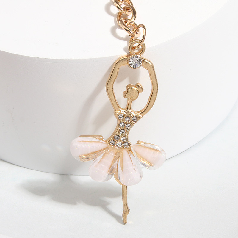 Breloc drăguț emailat balerină pantofi de balet breloc breloc dansator, cadouri suvenir pentru femei, fete, bijuterii lucrate manual