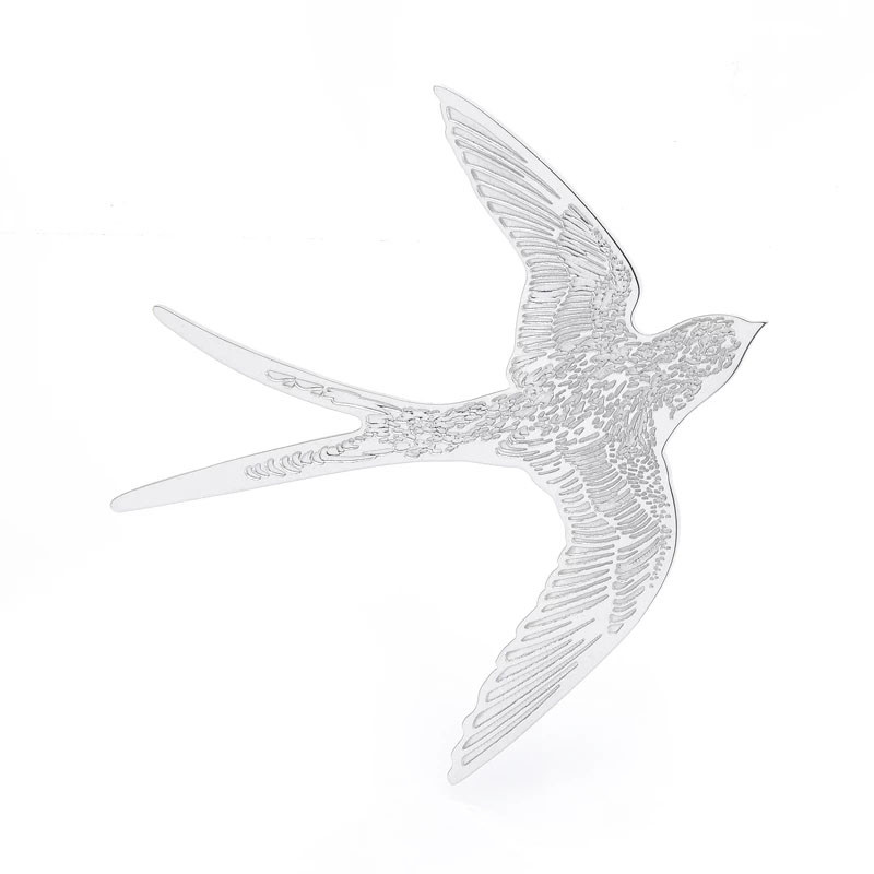 Nerūdijančio plieno piešimo kregždė sagės smeigtukai Kokybiškos paprastos sagės Krūtinės ornamentas moterims papuošalai Dovana