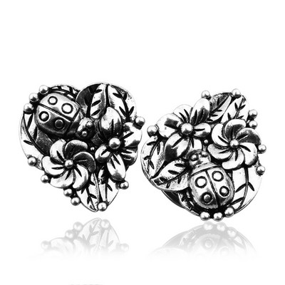 2 τεμ. 316l Χειρουργικά βύσματα αυτιού με σάρκα από σάρκα με ανοδιωμένο σπείρωμα με διάτρηση κοίλη βίδα Διαστολέας αυτιού Body Jewelry Oreja