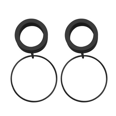 2 τεμ. 316l Χειρουργικά βύσματα αυτιού με σάρκα από σάρκα με ανοδιωμένο σπείρωμα με διάτρηση κοίλη βίδα Διαστολέας αυτιού Body Jewelry Oreja