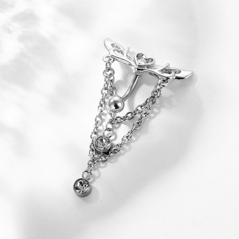 Südame naba rõngas naba augustamine rõngas Cooper Naba augustamine rõngas EhtedNaba rõngas naba rõngas