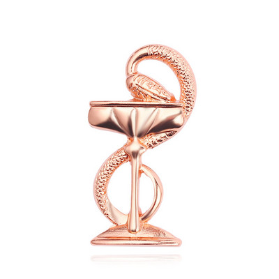 Noua cupă de șarpe email broșă doctor asistentă pin bărbați femei jachete denim guler insignă pin buton broșe accesorii geanți