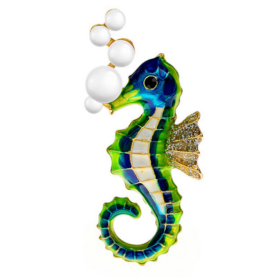 CINDY XIANG Broșe de cal de mare cu hipocampus email nou pentru femei, bijuterii drăguțe colorate, cadou de petrecere de înaltă calitate