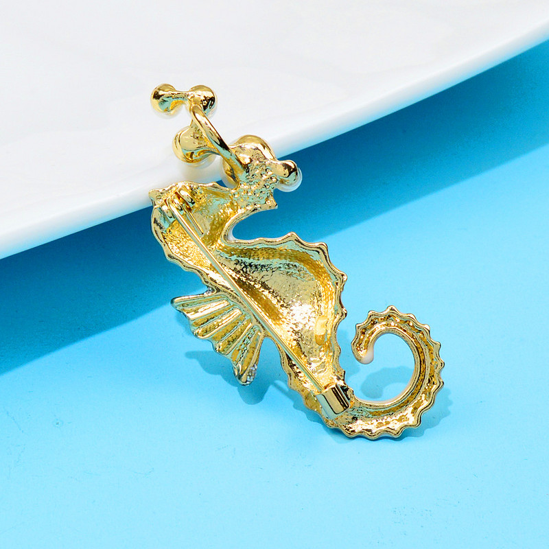 CINDY XIANG Broșe de cal de mare cu hipocampus email nou pentru femei, bijuterii drăguțe colorate, cadou de petrecere de înaltă calitate