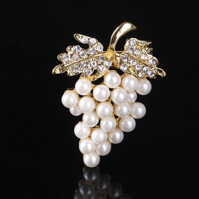 2023 Ciorchin de struguri Broșă pentru femei Cramă Bijuterii de modă Perle Strasuri Ace Broșă Prieteni Iubitori Cadou Broșă Accesorii