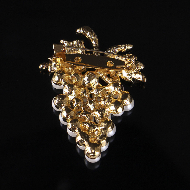 2023 Ciorchin de struguri Broșă pentru femei Cramă Bijuterii de modă Perle Strasuri Ace Broșă Prieteni Iubitori Cadou Broșă Accesorii