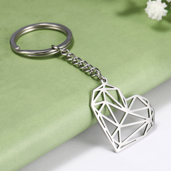 SKYRIM Fashion Hollow Heart Charm Μπρελόκ αυτοκινήτου Γυναικείο κρεμαστό θήκη για μπρελόκ από ανοξείδωτο ατσάλι για δώρο