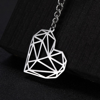 SKYRIM Fashion Hollow Heart Charm Μπρελόκ αυτοκινήτου Γυναικείο κρεμαστό θήκη για μπρελόκ από ανοξείδωτο ατσάλι για δώρο