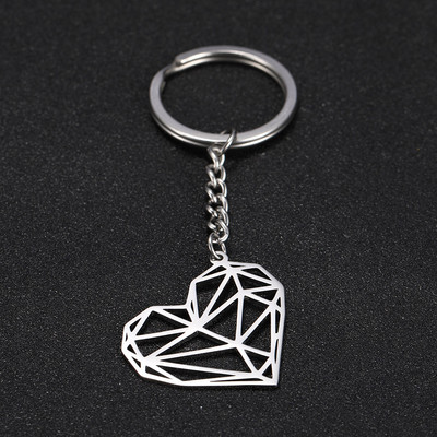 SKYRIM Fashion Hollow Heart Charm Breloc pentru mașină Breloc Femei Oțel inoxidabil Breloc Suport Pandantiv pentru Geanta Cadou